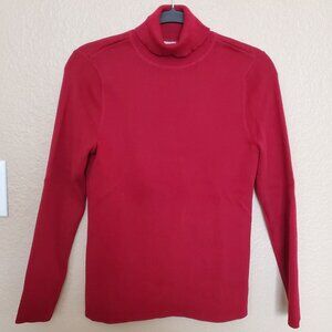 Chicos Red Turtleneck Sweater